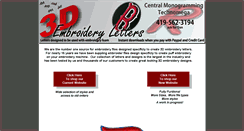 Desktop Screenshot of 3dembroideryletters.com